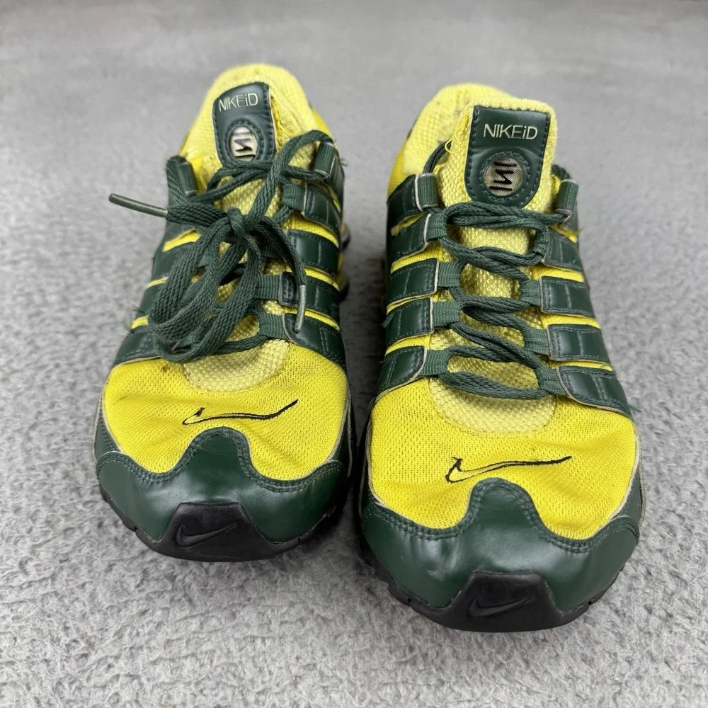 Nike Shox ID‎ Mens Size 9.5 Varsity Oregon Ducks Running Shoes 313428-995 Rare